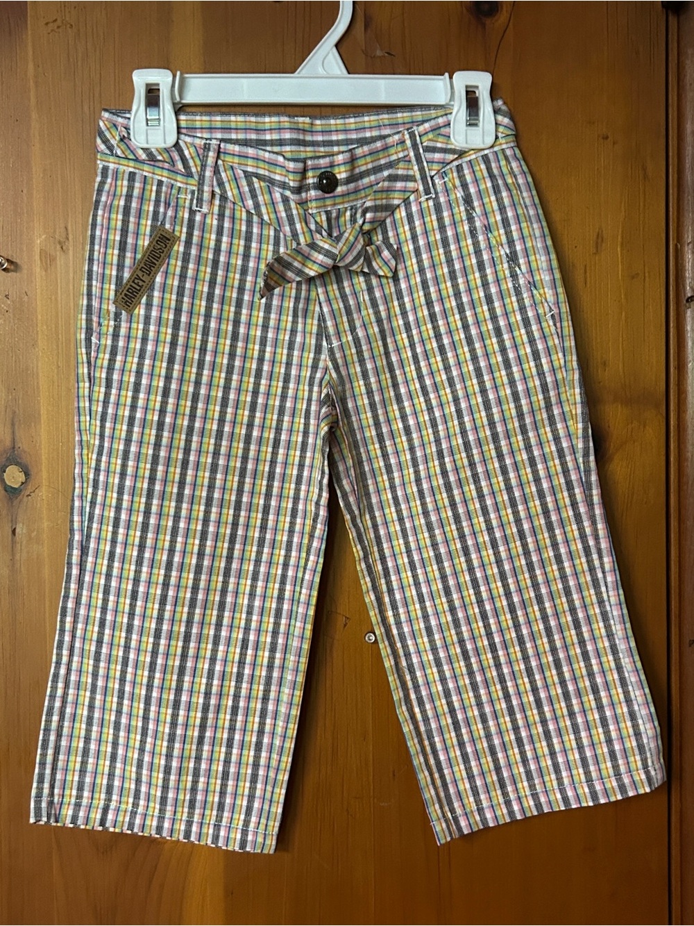 NWT - Harley-Davidson Plaid Pants – Size 6 - 2 front pockets